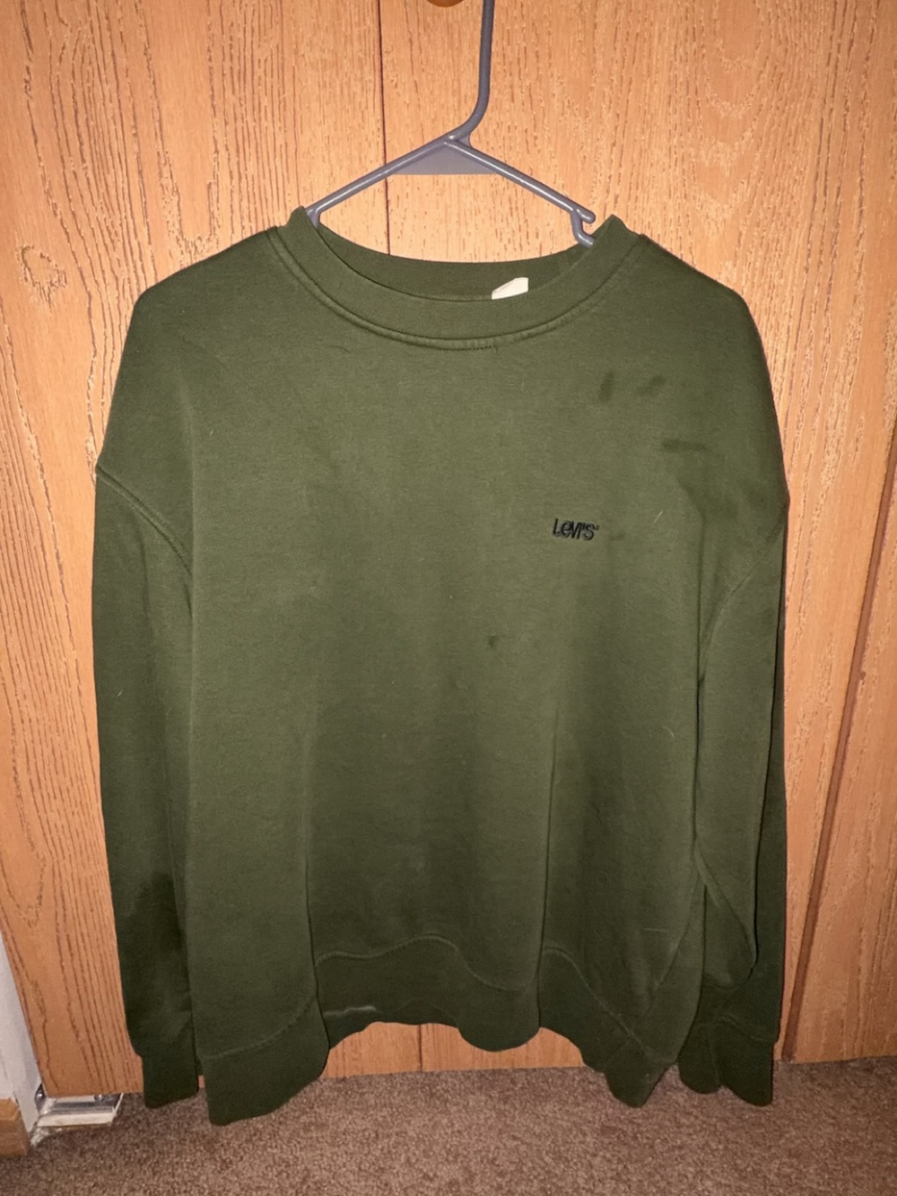 Levi's Women's Olive Crewneck Sweatshirt